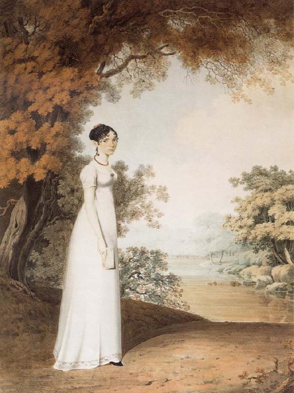 Paul Frederick De Caselli Portrait of A Lady France oil painting art